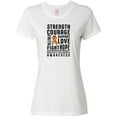 thumbnail image 1 of Inktastic Multiple Sclerosis Awareness Strength Courage and Support Women's T-Shirt, 1 of 5