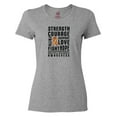thumbnail image 1 of Inktastic Multiple Sclerosis Awareness Strength Courage and Support Women's T-Shirt, 1 of 5