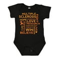 thumbnail image 1 of Inktastic Multiple Sclerosis Awareness Word Cloud Boys or Girls Baby Bodysuit, 1 of 5