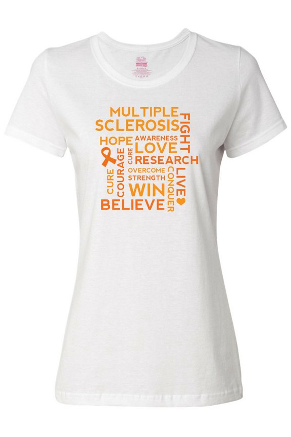 Multiple Sclerosis Awareness Word Cloud Women's T-Shirt