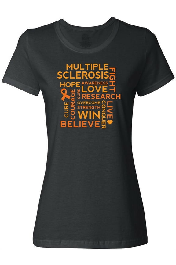 Multiple Sclerosis Awareness Word Cloud Women's T-Shirt