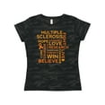 thumbnail image 1 of Inktastic Multiple Sclerosis Awareness Word Cloud Women's T-Shirt, 1 of 5