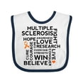 thumbnail image 1 of Inktastic Multiple Sclerosis MS Awareness Walk Boys or Girls Baby Bib, 1 of 4