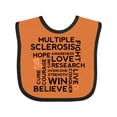 thumbnail image 1 of Inktastic Multiple Sclerosis MS Awareness Walk Boys or Girls Baby Bib, 1 of 4