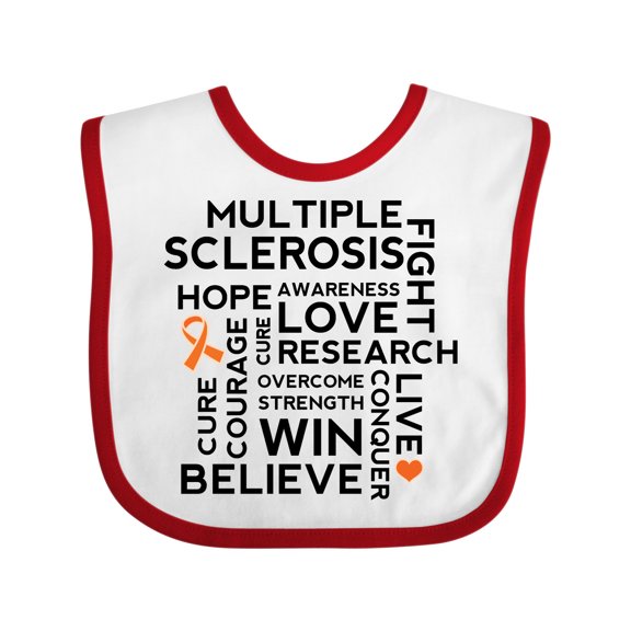 Inktastic Multiple Sclerosis MS Awareness Walk Boys or Girls Baby Bib