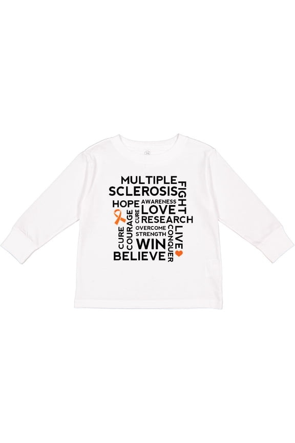 Multiple Sclerosis MS Awareness Walk Boys or Girls Long Sleeve Toddler T-Shirt