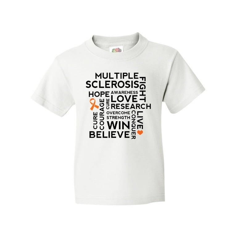 Multiple Sclerosis Shirt Believe Word Shirt Orange Ribbon Multiple Sclerosis Shirt Believe Word Shirt Orange Ribbon