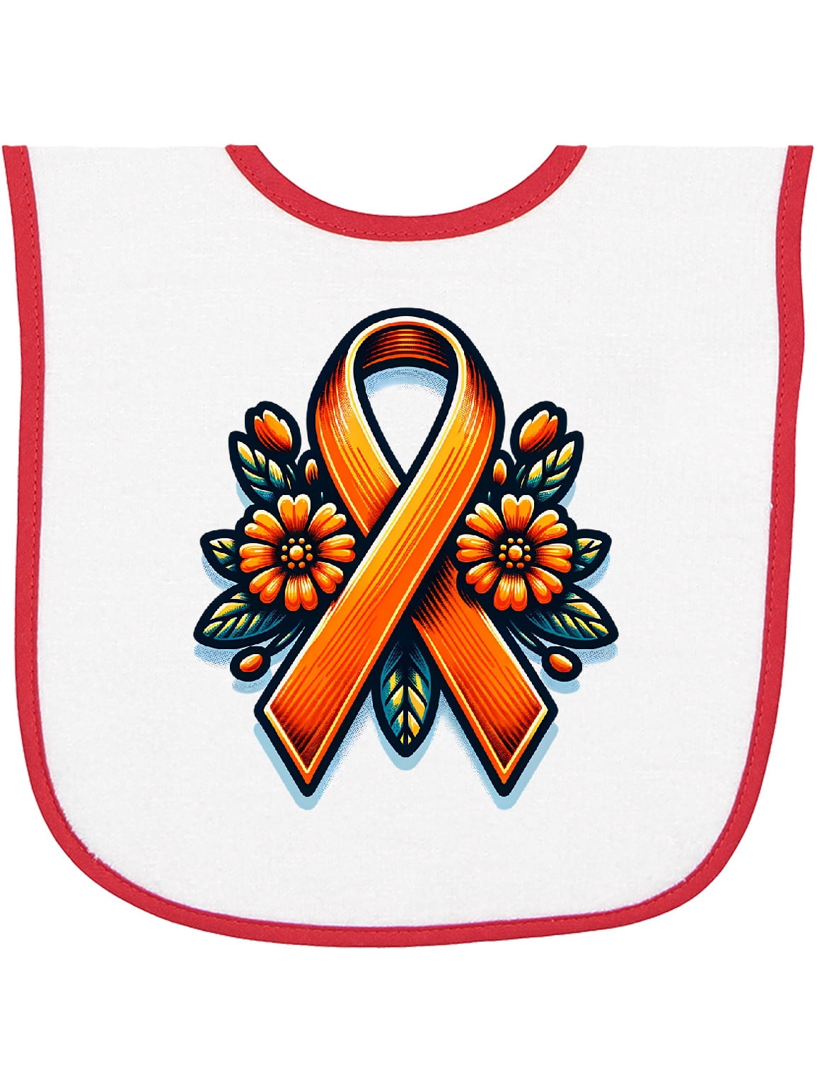 Inktastic Multiple Sclerosis Ms Awareness Ribbon Baby Terry Cloth Bib ...