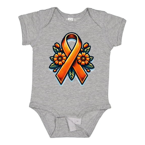 Inktastic Multiple Sclerosis Ms Awareness Ribbon Girls Baby Bodysuit