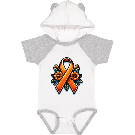 Inktastic Multiple Sclerosis Ms Awareness Ribbon Girls Baby Bodysuit