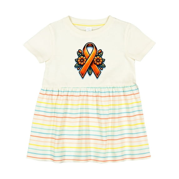 Inktastic Multiple Sclerosis Ms Awareness Ribbon Girls Baby Dress