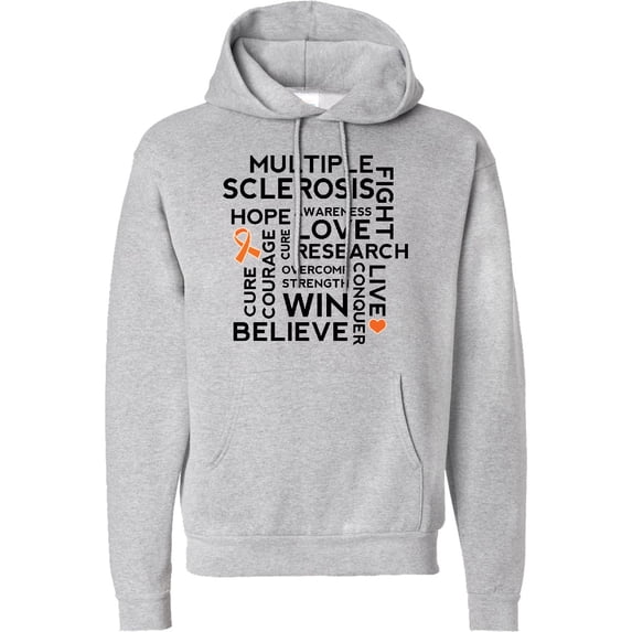 Inktastic Multiple Sclerosis Ms Awareness Walk Adult Hoodie Sweatshirt