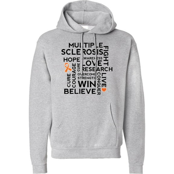 Inktastic Multiple Sclerosis Ms Awareness Walk Adult Hoodie Sweatshirt