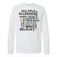 thumbnail image 1 of Inktastic Multiple Sclerosis Ms Awareness Walk Long Sleeve T-Shirt, 1 of 5