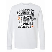 Inktastic Multiple Sclerosis Ms Awareness Walk Long Sleeve T-Shirt