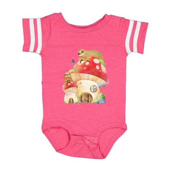 Inktastic Mushroom Cottage Boys or Girls Baby Bodysuit