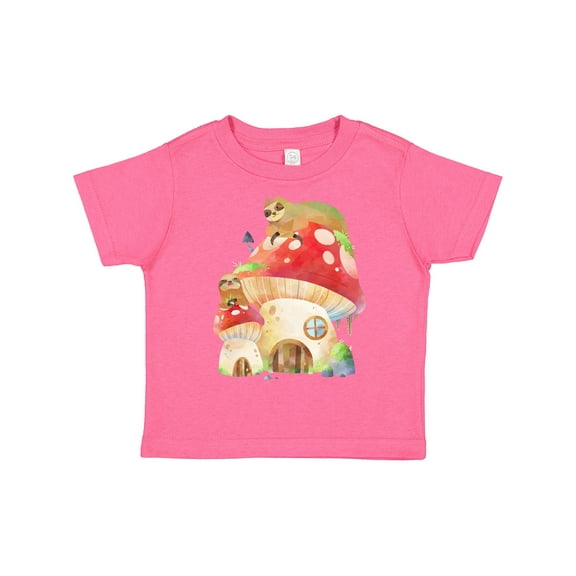 Inktastic Mushroom Cottage Boys or Girls Toddler T-Shirt