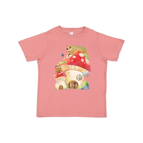 Inktastic Mushroom Cottage Boys or Girls Toddler T-Shirt