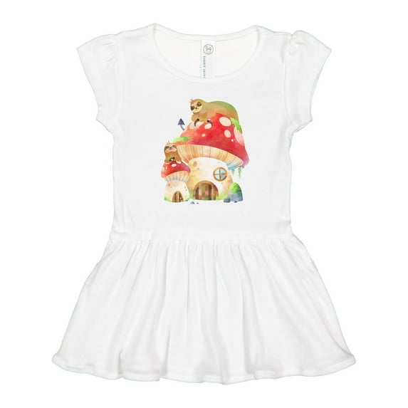 Inktastic Mushroom Cottage Girls Toddler Dress