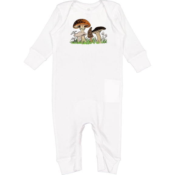Inktastic Mushroom Hunting for Morel Mushroom Baby Romper Coveralls
