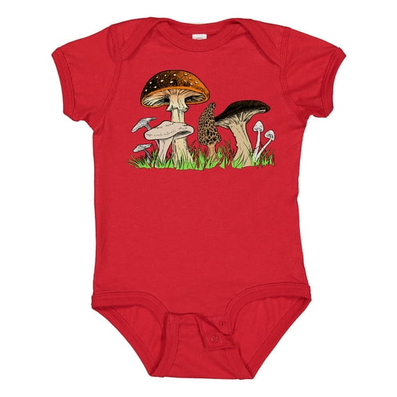 Inktastic Mushroom Hunting for Morel Mushroom Boys or Girls Baby Bodysuit