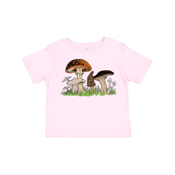 Inktastic Mushroom Hunting for Morel Mushroom Boys or Girls Toddler T-Shirt