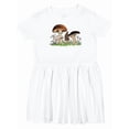 thumbnail image 1 of Inktastic Mushroom Hunting for Morel Mushroom Girls Toddler Dress, 1 of 5