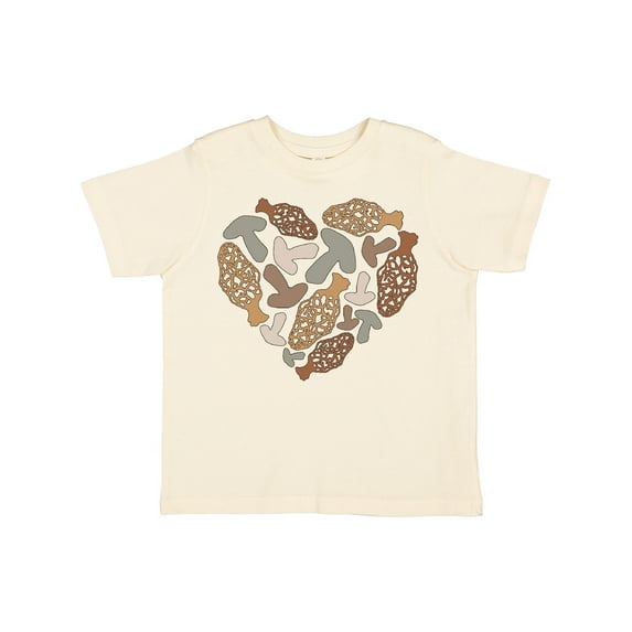 Inktastic Mushrooms and Morels in a Heart Shape Boys or Girls Toddler T-Shirt