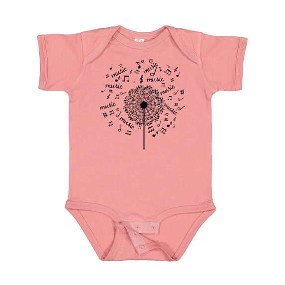 Inktastic Music Dandelion Musical Boys or Girls Baby Bodysuit