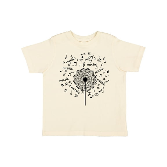 Inktastic Music Dandelion Musical Gift Boys or Girls Toddler T-Shirt