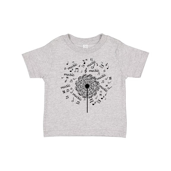 Inktastic Music Dandelion Musical Gift Boys or Girls Toddler T-Shirt