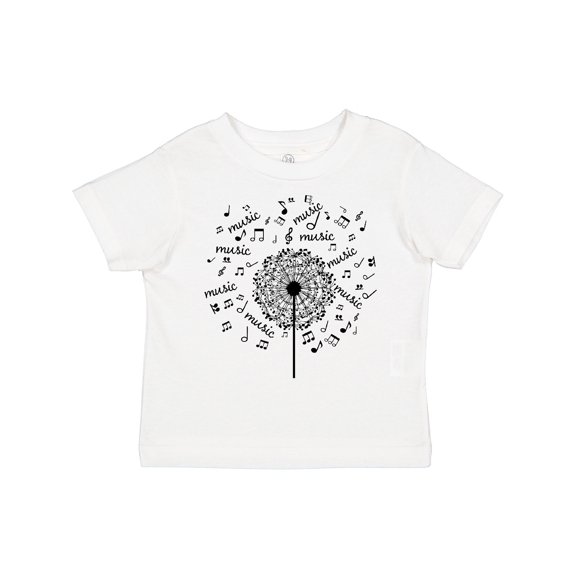 Inktastic Music Dandelion Musical Gift Boys or Girls Toddler T-Shirt