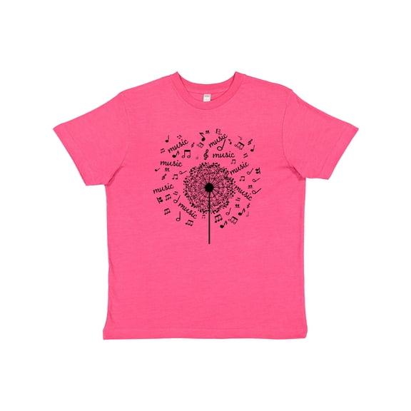 Inktastic Music Dandelion Musical Gift Youth T-Shirt