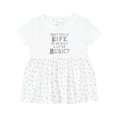 thumbnail image 1 of Inktastic Music Lover Musician Quote Girls Baby Dress, 1 of 5