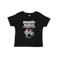 thumbnail image 1 of Inktastic Music Makes Everything Better Girls Toddler T-Shirt, 1 of 5