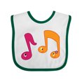 thumbnail image 1 of Inktastic Music Notes Band Choir Musician Gift Boys or Girls Baby Bib, 1 of 4