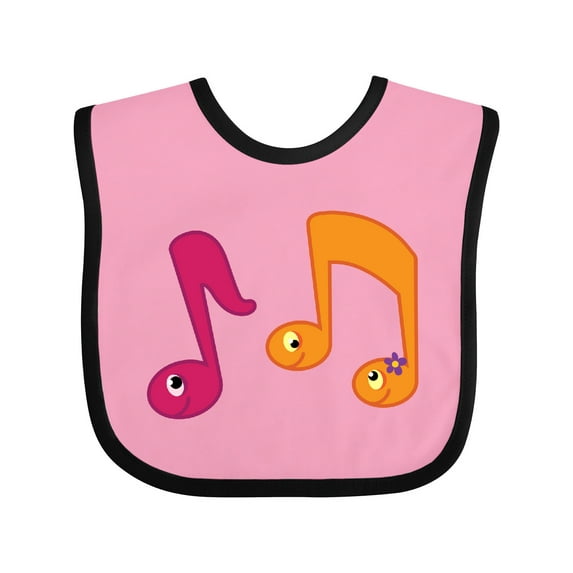 Inktastic Music Notes Band Choir Musician Gift Boys or Girls Baby Bib