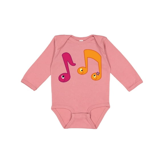 Inktastic Music Notes Band Choir Musician Gift Boys or Girls Long Sleeve Baby Bodysuit