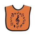 thumbnail image 1 of Inktastic Music Notes Boys or Girls Baby Bib, 1 of 4
