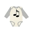 thumbnail image 1 of Inktastic Music Notes for the Music Lover Boys or Girls Long Sleeve Baby Bodysuit, 1 of 5