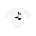 thumbnail image 1 of Inktastic Music Notes for the Music Lover Boys or Girls Long Sleeve Baby Bodysuit, 1 of 5