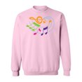 thumbnail image 1 of Inktastic Music Notes Musical Adult Sweatshirt, 1 of 4