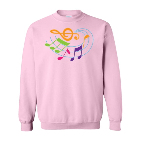 Inktastic Music Notes Musical Adult Sweatshirt