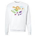 thumbnail image 1 of Inktastic Music Notes Musical Adult Sweatshirt, 1 of 4