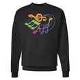 thumbnail image 1 of Inktastic Music Notes Musical Adult Sweatshirt, 1 of 4