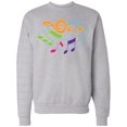 thumbnail image 1 of Inktastic Music Notes Musical Adult Sweatshirt, 1 of 4