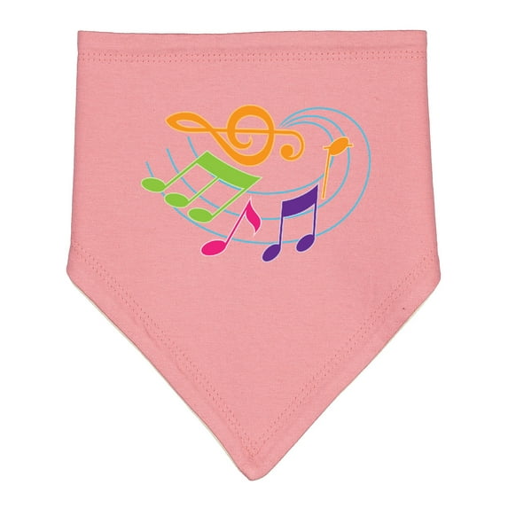 Inktastic Music Notes Musical Baby Bandana Bib