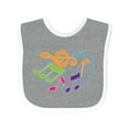 thumbnail image 1 of Inktastic Music Notes Musical Boys or Girls Baby Bib, 1 of 4