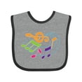 thumbnail image 1 of Inktastic Music Notes Musical Boys or Girls Baby Bib, 1 of 4