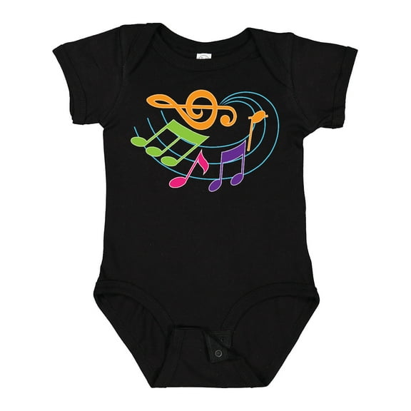 Inktastic Music Notes Musical Boys or Girls Baby Bodysuit